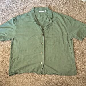 Uniqlo Sage Green Top